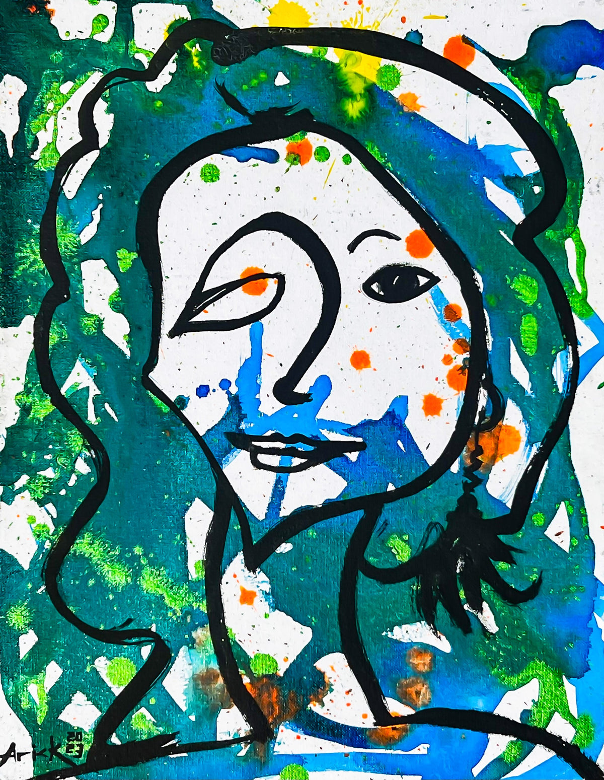 Print of Green With Envy, 2023, by Arick Moriartsy